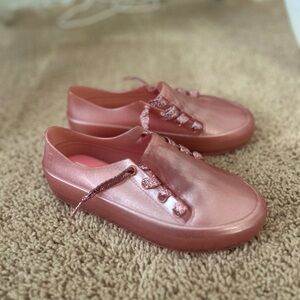 Mel Dreamed by Melissa Pink Glitter Sneakers
